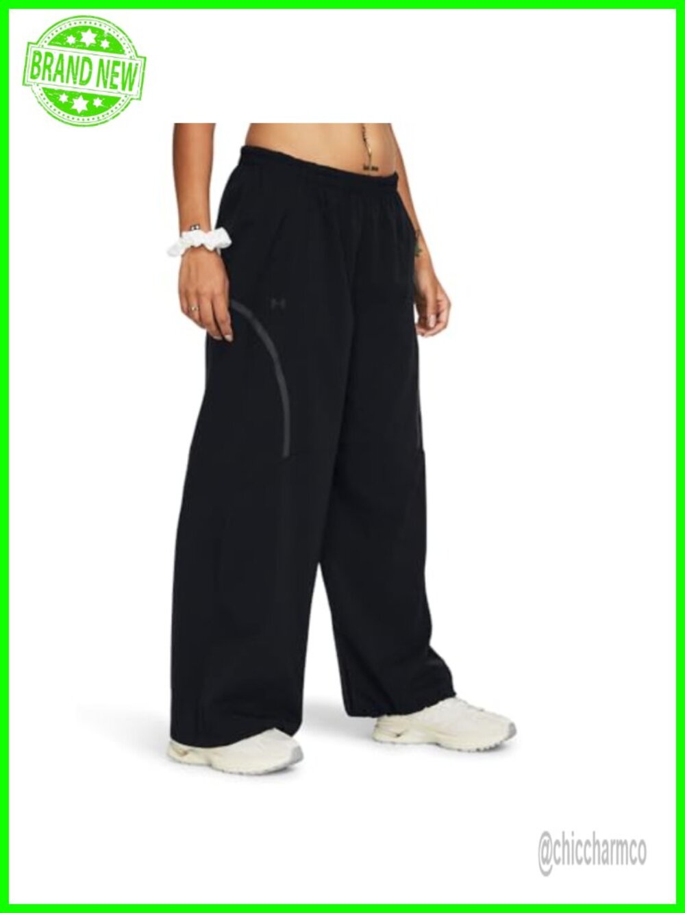 Women's Unstoppable Vent Parachute Pants Mid Rise Straight Leg Pull On